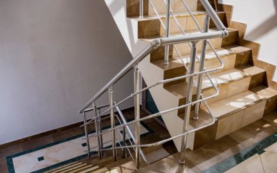 ограждение лестницы из алюминия Кадор