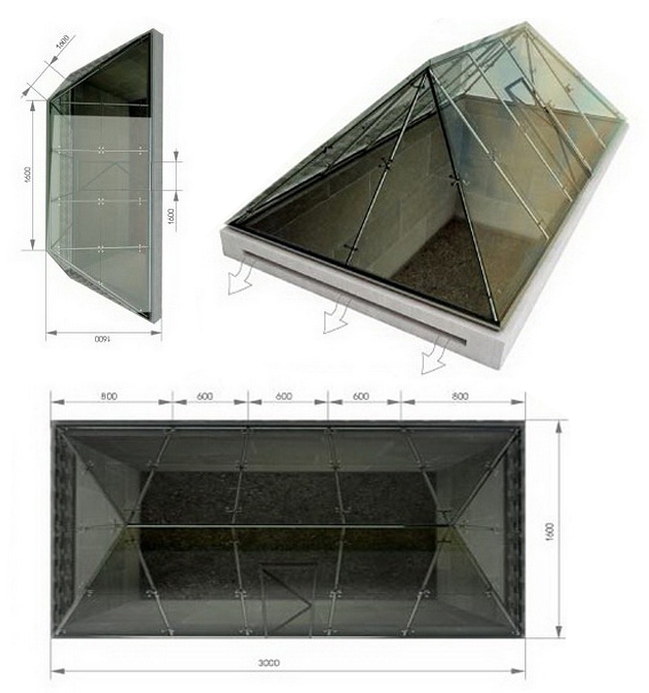 Визуализация стеклянный купол на Приморском бульваре