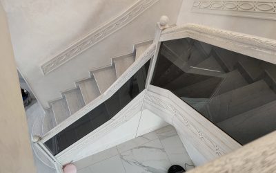 стеклянное ограждение лестницы